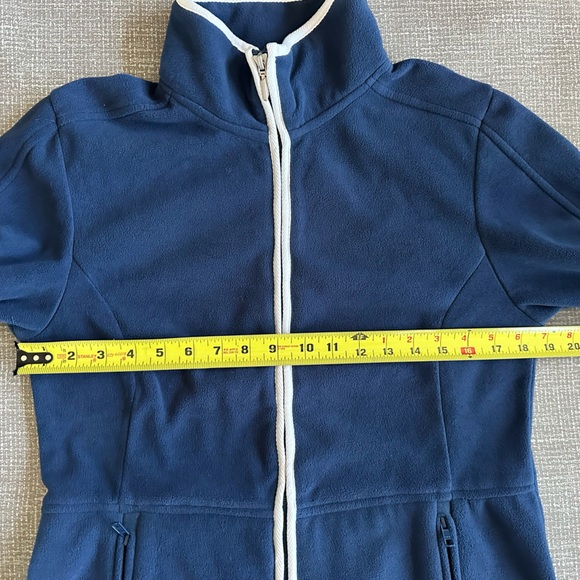 BMW Logo Women’s Full Zip Jacket – Blue Fleece Sweatshirt sz Medium fitted - Picture 8 of 12